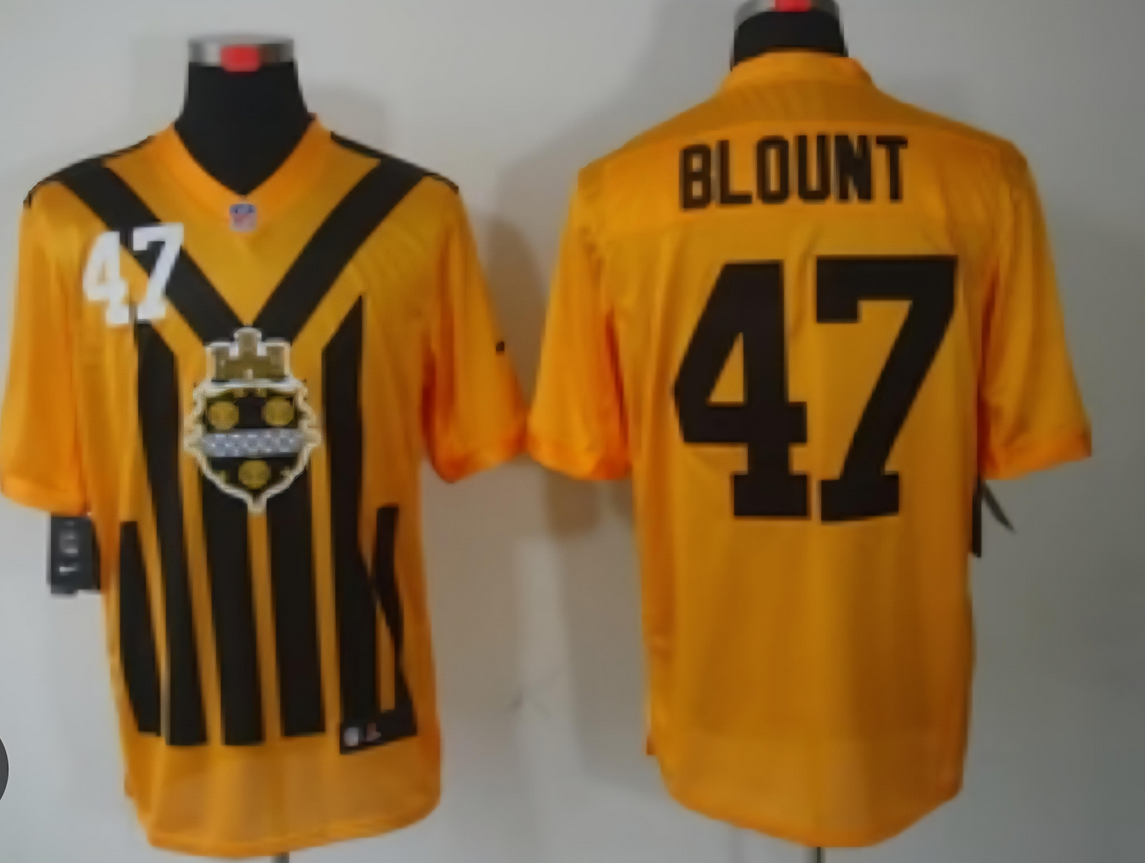 Custom Men 2025 Pittsburgh Steelers yellow Nike Limited NFL Jersey style 1